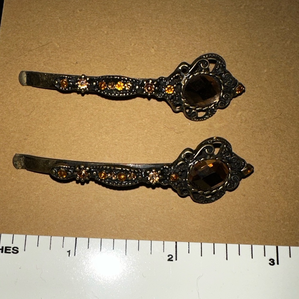 Brown Hair Barrettes